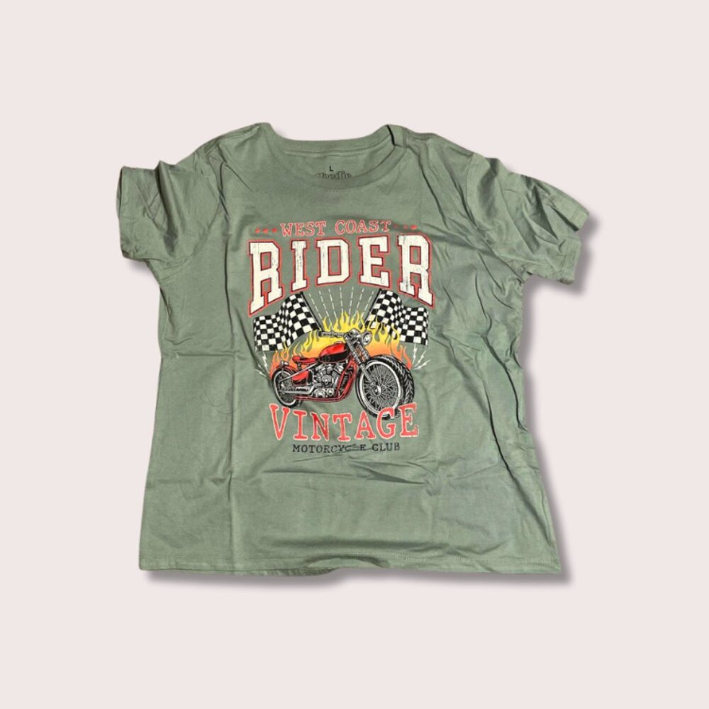 Goodie Two Sleeves Green Graphic T-Shirt